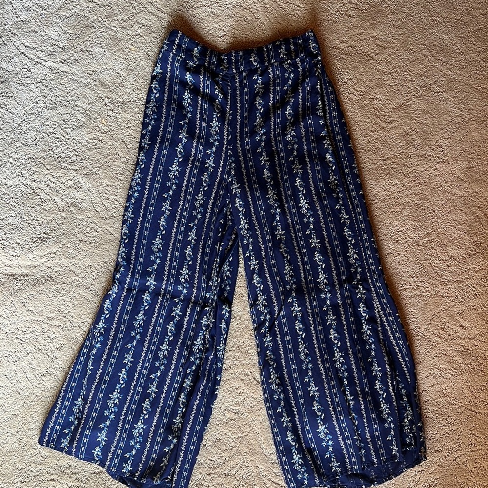 Anthropologie Cropped Wide Leg Pants Size 0